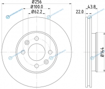 ND6031K Диск тормозной | перед