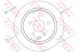 DF7369 Диск тормозной | зад правлев