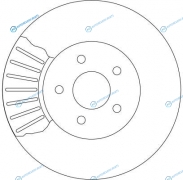 DF4147 Диск тормозной | перед