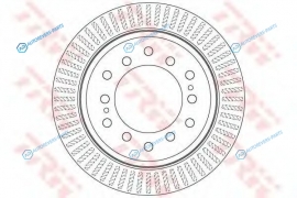 DF6342 Диск тормозной | зад