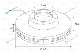 297274 Снят с производства Диск тормозной | Перед