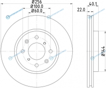 ND9012K Диск тормозной | перед