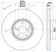 ND1135K Диск тормозной | перед