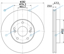 ND8048K Диск тормозной | перед