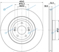ND6105K Диск тормозной | перед