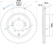 ND3006K Диск тормозной | зад