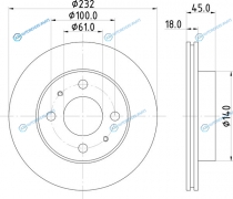 ND2022K Диск тормозной | перед