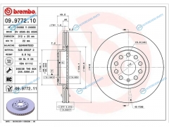 09.9772.11 Диск тормозной перед VAG KODIAQOCTAVIA IIIIISUPERB IIPASSAT VIICCJETTA VICADDY III