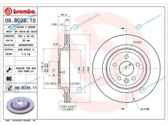 09.B026.11 Диск тормозной зад VOLVO XC60 08-