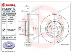 09.B270.10 Диск тормозной перед HONDA ACCORD CU R20A 08-