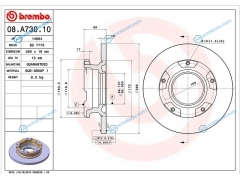 08.A730.10 Диск тормозной зад FORD TRANSIT 06-