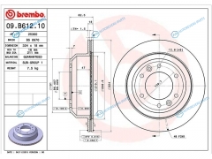 09.B612.10 Диск тормозной зад HYUNDAI STAREXH1 08-