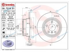 08.7019.81 Диск тормозной задний BMW X5 E53