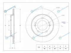 ST-58411-C9500 Диск тормозной зад HYUNDAI CRETA 15- 4WD