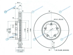 ST-1543340 Диск тормозной перед FORD TRANSIT 06-