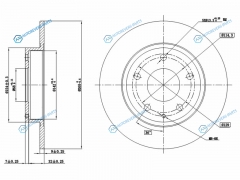 ST-B45G-26-251A Диск тормозной зад MAZDA 3 BM 13-