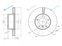 ST-A4634210012 Диск тормозной перед MERCEDES W463 G500 90-