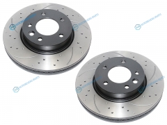 ST-7L6615302NPF Комплект дисков тормозных передний перфорированные VOLKSWAGEN TOUAREG 02-10PORSHE CAYENNE (R17)