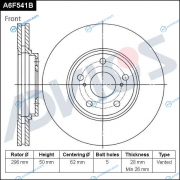 A6F541B Диск тормозной пер. ADVICS
