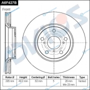 A6F427B Диск тормозной пер. ADVICS