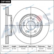 C6F165B Диск тормозной пер. ADVICS
