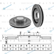 BS0347 Диск тормозной