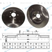 BS0166 Диск тормозной