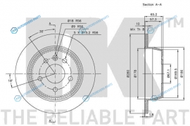 203333 Диск тормозной зад.NK(кратность 2 шт)