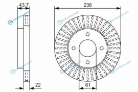 0986479T42 Тормозной диск 0986479T42