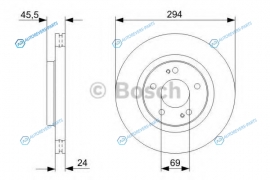 0986479372 Тормозной диск 0986479372