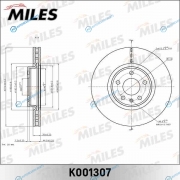K001307 Диск тормозной передний AUDI A4 (B8). A6 (C7) Q5 (8R) (320мм) (TRW DF6148) K001307