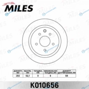 K010656 Диск тормозной NISSAN JUKE 10-QASHQAI 07- задний (TRW DF7369) K010656