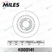 K000141 Диск тормозной MITSUBISHI PAJERO 2.5-3.0 90-00PAJERO SPORT 2.5-3.0 98- передний (TRW DF4485) K000141