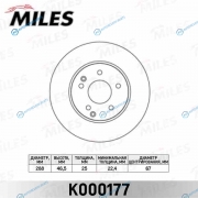 K000177 Диск тормозной MERCEDES W202W203W210R170 2.0-3.0 передний вент. (TRW DF4180) K000177