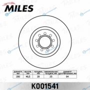 K001541 Диск тормозной IVECO DAILY III 06- передний вент.D290мм. (TRW DF4984S) K001541