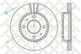 6020-2244V-SX_диск тормозной! пер.|Nissan Almera 1.4 95-00