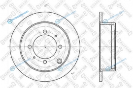 6020-3024-SX_диск тормозной задний!| Mitsubishi Galant 2.0-2.5D 91>