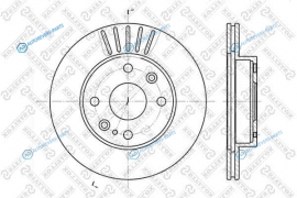 6020-3223V-SX_диск тормозной передний!| Mazda 323 1.3-1.7D 89-94