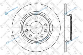6020-3246-SX_диск тормозной задний!| Mazda 6 1.8-2.3|2.0Di 02>