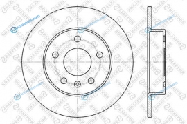 6020-3631-SX_диск тормозной задний!| Opel Astra 1.6-2.2D 97>