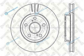 6020-4539V-SX_диск тормозной передний!| Toyota Carina 1.6 92-97