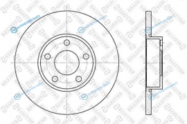6020-4742-SX_диск тормозной передний!| Audi 100|A4|A6 2.0-2.5TDi 90>