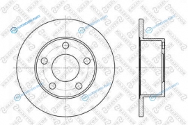 6020-4744-SX_диск тормозной задний!| Audi 100|A6| VW Passat 1.8-1.9TDi 90>