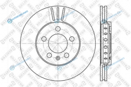 6020-4758V-SX_диск тормозной передний!| Audi A2|A3| VW Golf|Bora 1.6 96>