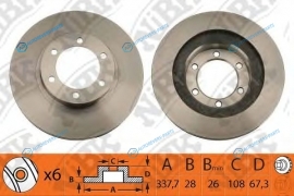 RN1220-NIBK_диск тормозной передний!| Toyota Land Cruiser4.0|3.0D-4D 03>