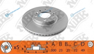 RN1515_диск тормозной передний!| Mazda 6 Gh 1.8|2.0|2.0D|2.2D|2.5 07>