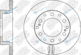 RN1553_диск тормозной задний!| Lexus GX| Toyota Land Cruiser Prado 2.7-4.6i|D-4D 09>