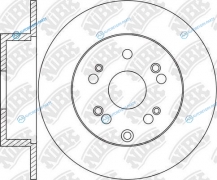RN1618_диск тормозной задний!| Honda CR-V 2.0|2.4|2.2CTDi 06>