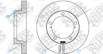 RN22002_диск тормозной передний!| Toyota Land Cruiser 2.4-4.5 all <97