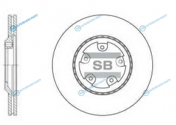 SD1034_диск тормозной передний!| Hyundai H100 2.4|2.5D 93>